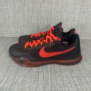 Nike Kobe X SZ 10.5 Black Bright Crimson